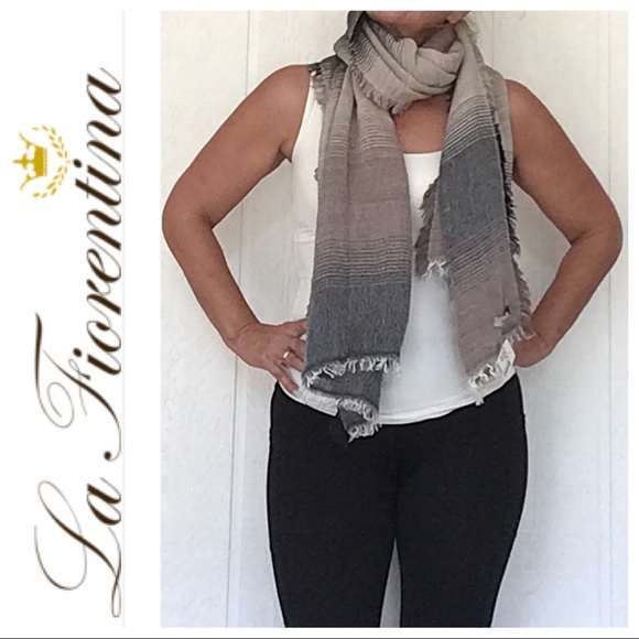 LA FIORENTINA ALPACA WOOL BLEND BLEND SCARF WRAP NWT - Picture 3 of 14